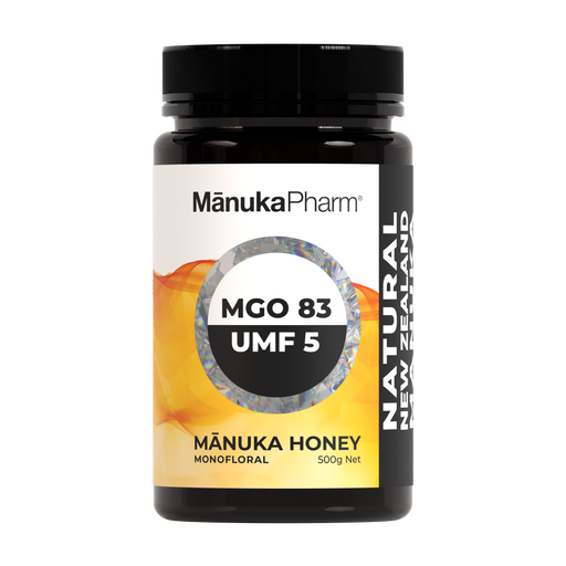 MGO83/UMF5 Mānuka Honey 500g Monofloral
