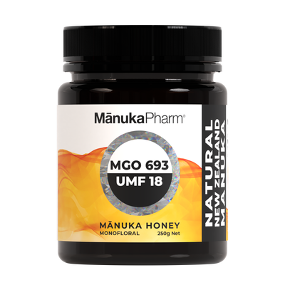 MGO693/UMF18 Mānuka Honey 250g Monofloral